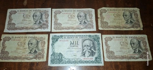 Banconote pesetas spagna lotto - banconote,