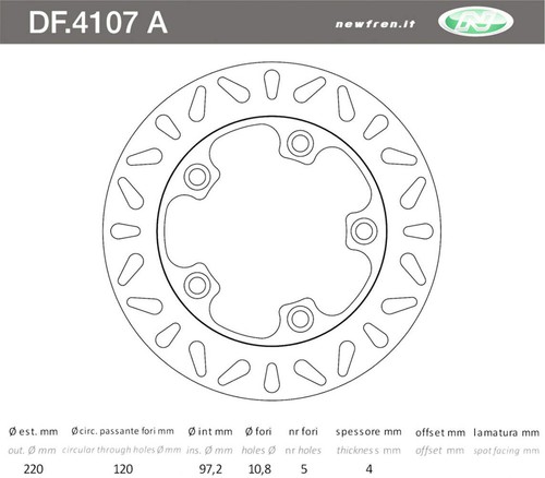 Df4107a disco freno - df4107a,