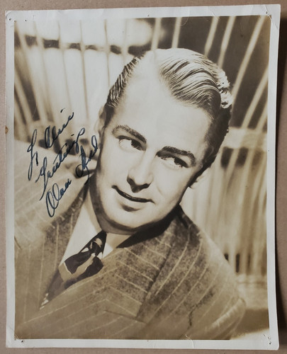 Alan ladd autografo originale - alan,