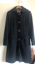 Ballantyne Vintage Navy Blue Knee Length Parka Style Coat Size 42 (small)