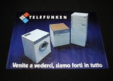 TELEFUNKEN poster manifesto Frigorifero Lavatrice Lavastoviglie Appliance I2