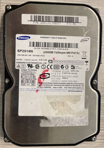 Hard disk samsung - samsung, 250gb