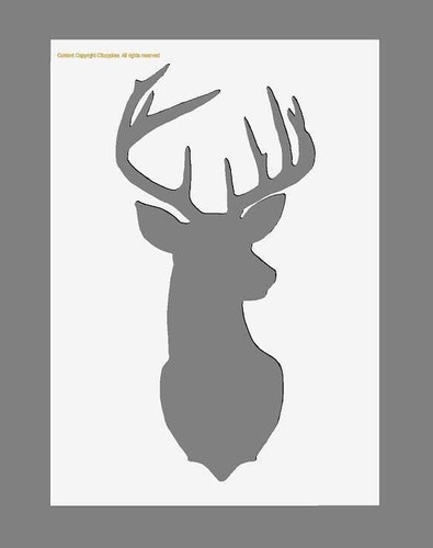 Stencil cervo mylar misure - cervo,