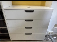 GALANT cassettiera a 4 cassetti - 80x80 cm 45hcm - Bianco - IKEA