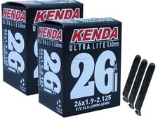 2x Tubo Bici Kenda 26 Pollici Sclaverand 47-559/56-559 (Ultra Lite) + 3 Pneum...