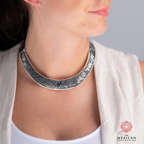 Collana torc donna argento - collana,