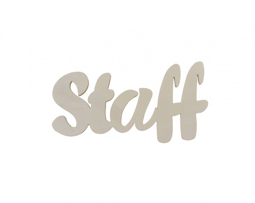 Insegna staff targhetta in - ,,