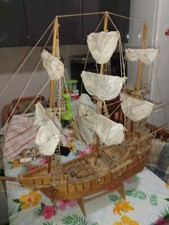 Veliero artigianale vintage