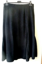 GONNA LUNGA NERA TESSUTO