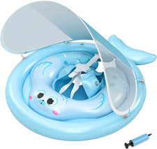 Salvagente Neonato 6 Mesi - 3 Anni Salvagente Bambini Con Parasole Mutandina Pom