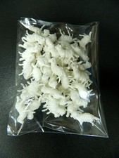 Busta 50 Mini Pecore Unico Modello Proporzione 3/3,5 Cm Gregge Pecoraio Presepe