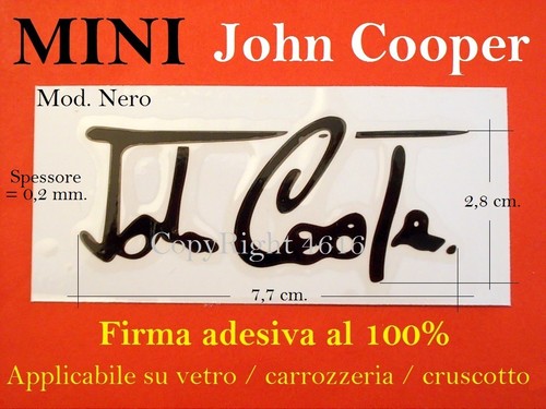 Mini john cooper jcw - cooper, firma