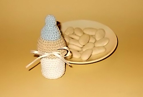 Bomboniera biberon uncinetto - ,