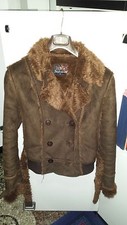 GIACCA DONNA MARRONE RENNA SCAMOSCIATA TAGLIA 44 CON INTERNO DI PELO CALDISSIMA