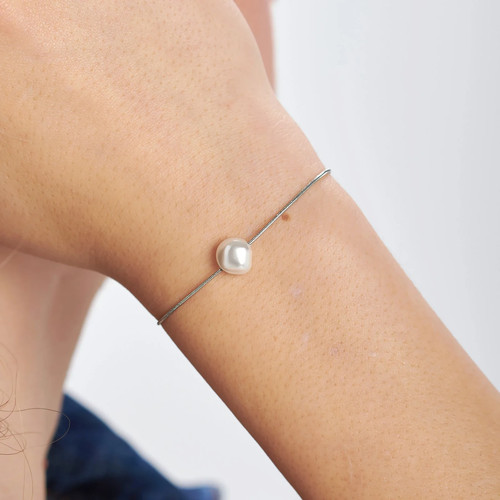 Sagapo bracciale perla acciaio - sagapo,