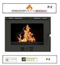 inserto camino a legna ventilato canalizzabile P-2