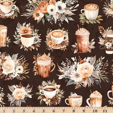 Tessuto coffee time main - coffee,