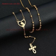 Collana rosario acciaio - in,