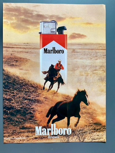 1983 marlboro accendino cowboy - marlboro,