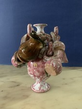 VINTAGE CERAMICA CARAFFA BROCCA PICCOLE BROCCHE 17 CM