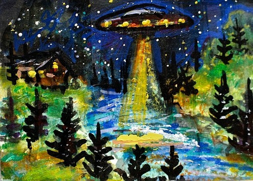 Dipinto originale aceo cabina - dipinto,