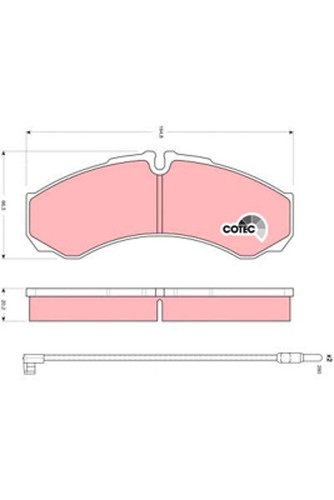Kit pastiglie freno posteriore