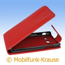 Custodia flip astuccio custodia cellulare custodia per Huawei Ascend Y300 (rosso)