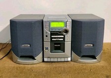 stereo Philips MC118/22 HiFi Stereo Tuner AM-FM -Tape Deck -CD Vintage Stereo ✅