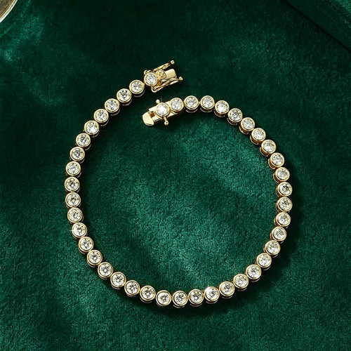 Bracciale tennis incastonato - bracciale,