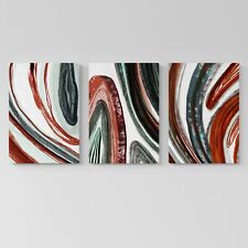 Set 3 Quadri Astratti su Tela