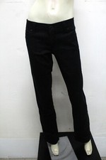 GUESS Donna Pantalone Taglia 46 Jeans Nero Pant Pants Regular Cotone Woman