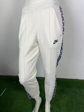 NIKE PANTALONE BIANCO CON BOTTONI ALLA CAVIGLIA DONNA  RAGAZZA TG SIZE S