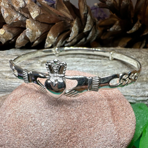 Bracciale claddagh argento - bracciale,