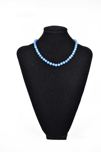 Collana perle agata - perle, blu