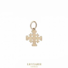 Ciondolo uomo croce oro giallo 18kt