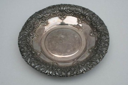Vassoio decorativo argentato