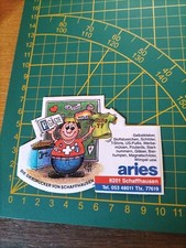 ADESIVO STICKER kleber vintage Aries Schaffhausen