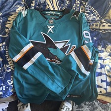 Evander Kane #9 San Jose Sharks Fanatics Mens XL Alternate Breakaway autographed