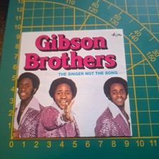 adesivo vintage STICKER kleber musica gibson brothers the singer not the song