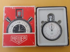 chronométré vintage Heuer-leonidas ref 403202 avec sa boite