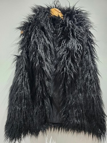 Gilet donna nero pelliccia