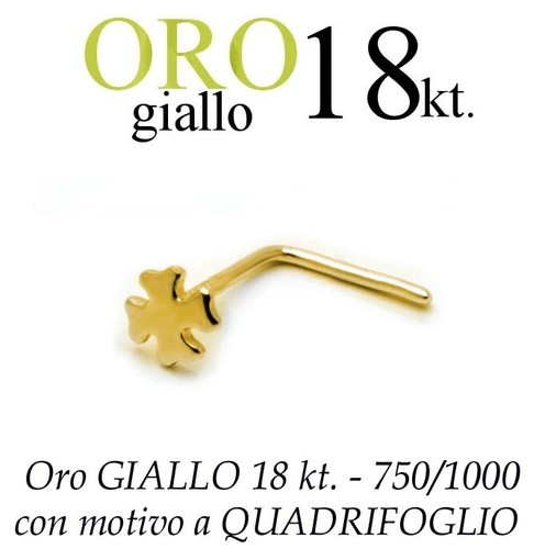 Piercing naso nose oro giallo - naso,