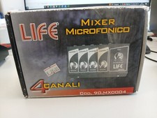 MIXER MICROFONICO 4 CANALI 90.MX0004 LIFE