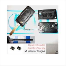 Guscio cover scocca chiave telecomando PEUGEOT 307 206 308 207 +2 switch tasti