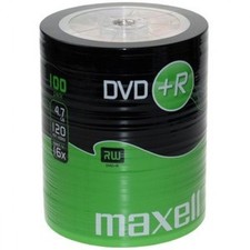 100 DVD +R Maxell vergini 120 minuti 4.7 gb new STOCK + 1 cd cdr verbatim 275737