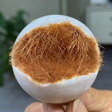 136G raro minerale di ferro fosforo magnesio miniera sorriso aperto sfera di cristallo guarigione