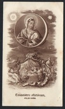 santino antico de la Madonna image pieuse holy card estampa
