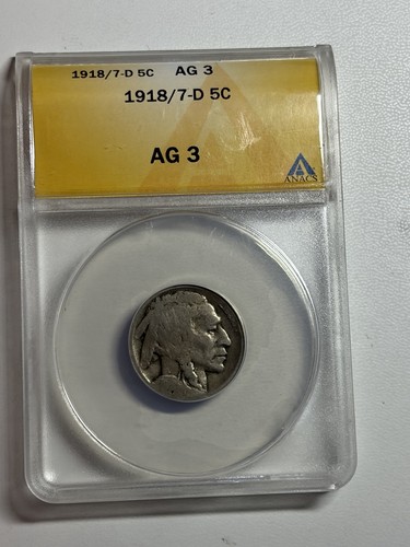 1918 buffalo nichel chiave - 1918/7-d,