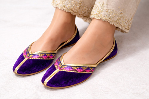Scarpe indiane donna fatte - da,
