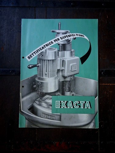 Brochure rettificatrice exacta - brochure,